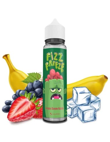 FIZZ AND FREEZE FRAISE BANANE RAISIN 50ML 0MG - LIQUIDEO